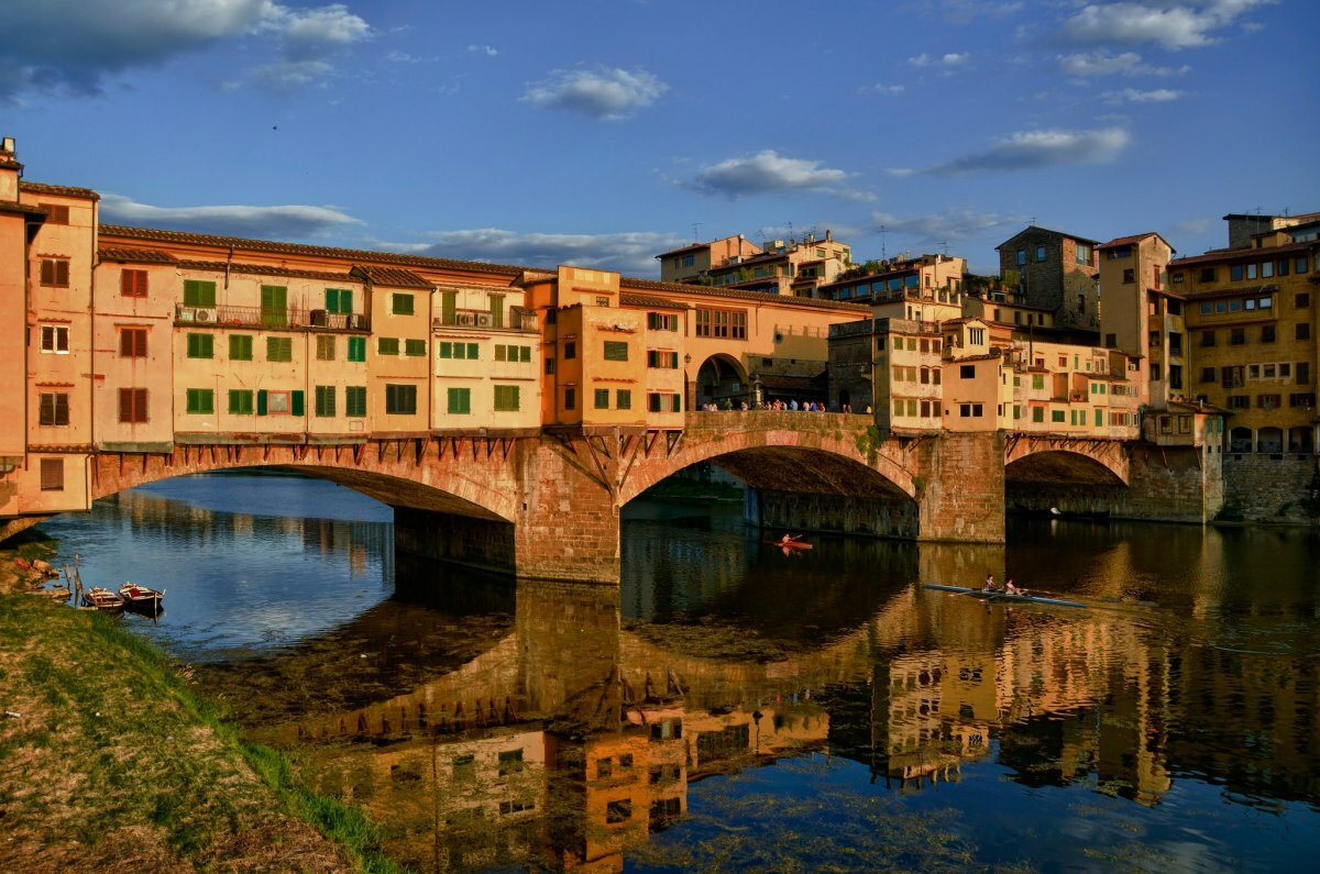 понте-веккьо флоренция италия фото