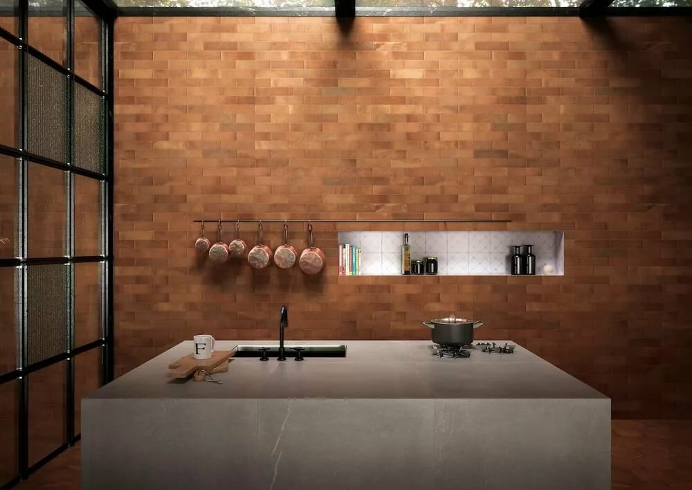porcelanosa taco oxford cognac в интерьере фото