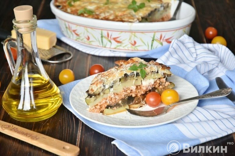 постная греческая мусака фото