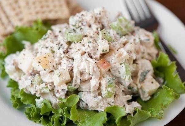 пп салат с курицей фото