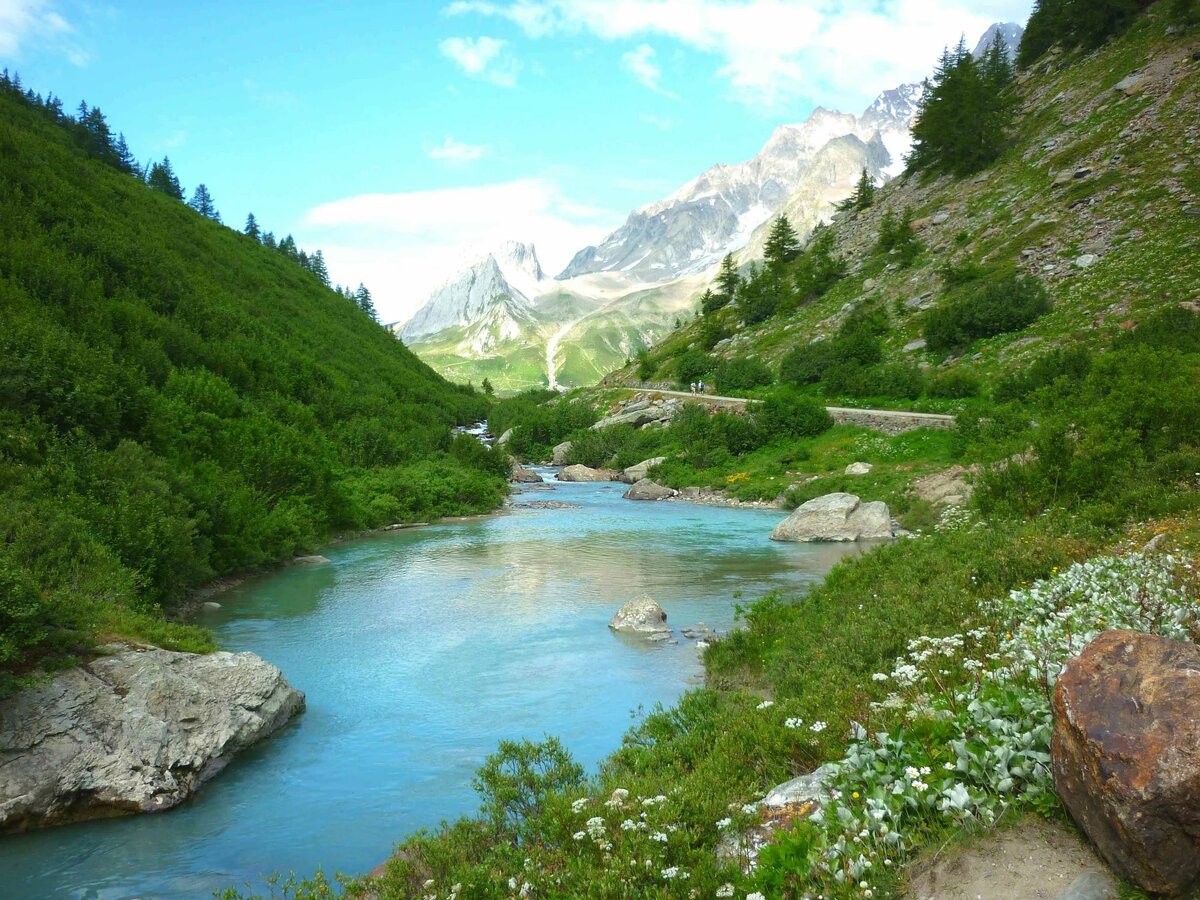 природа горная река фото