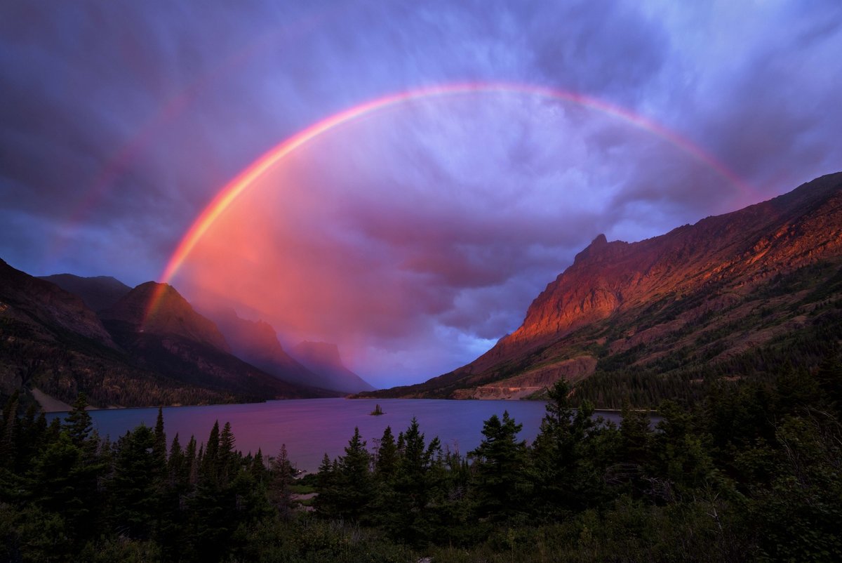 природа радуга hd фото