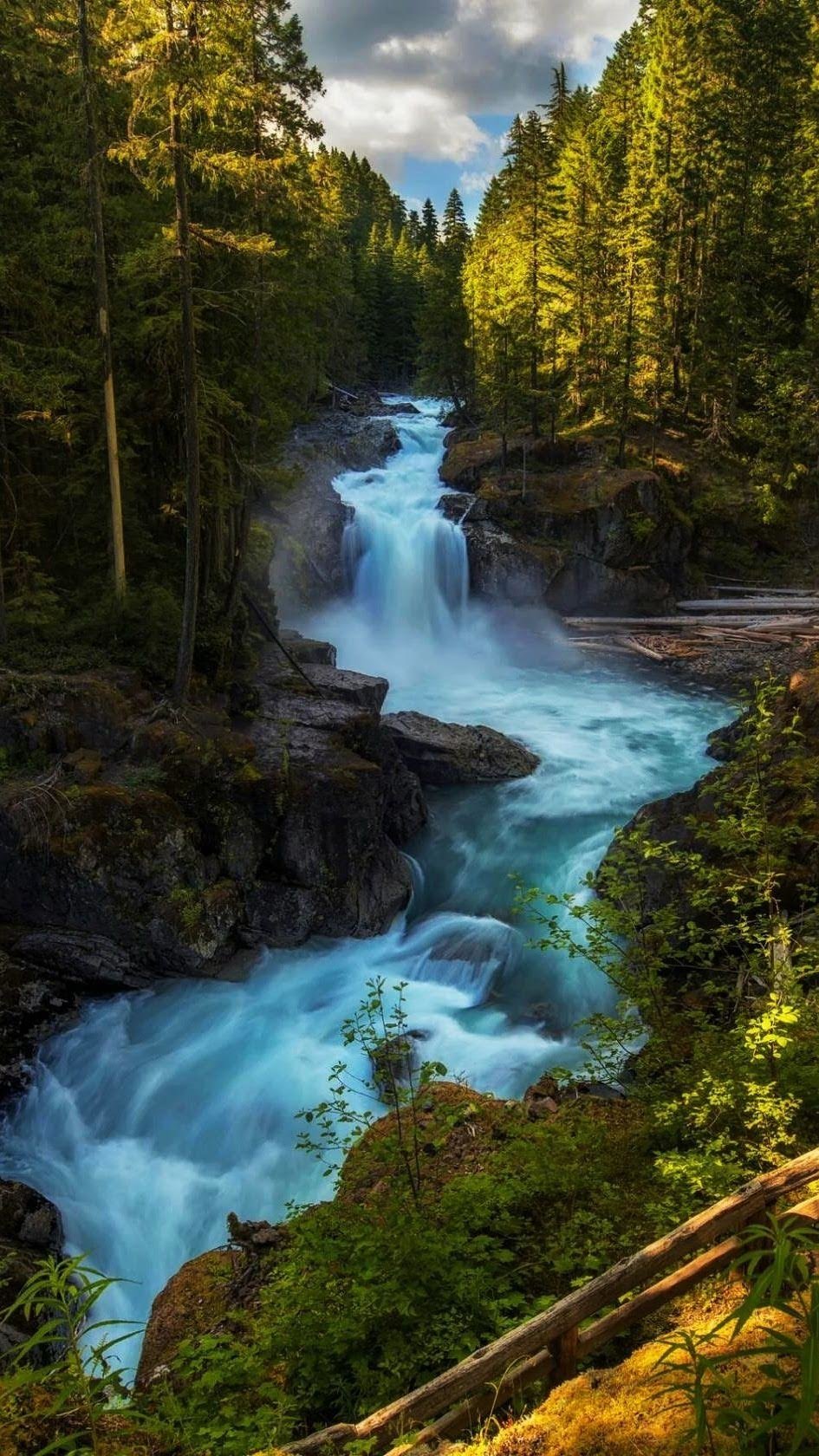 природа водопад фото