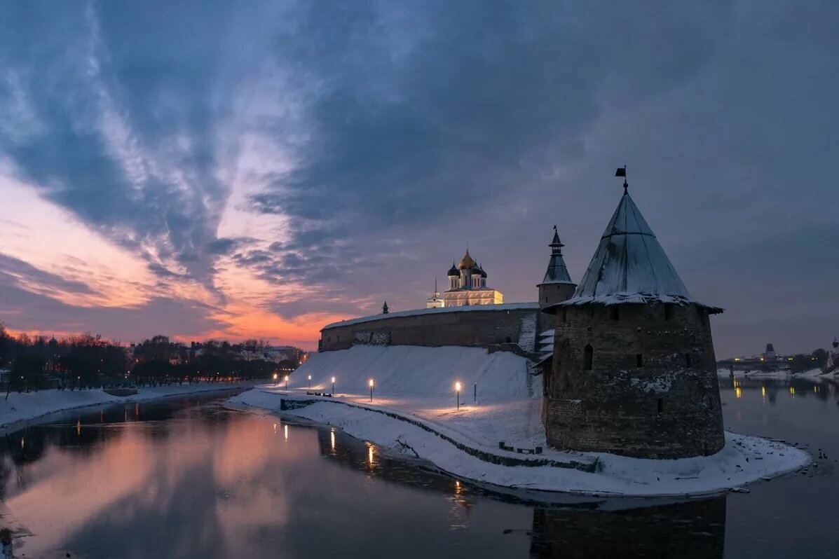 псковский кремль зима фото