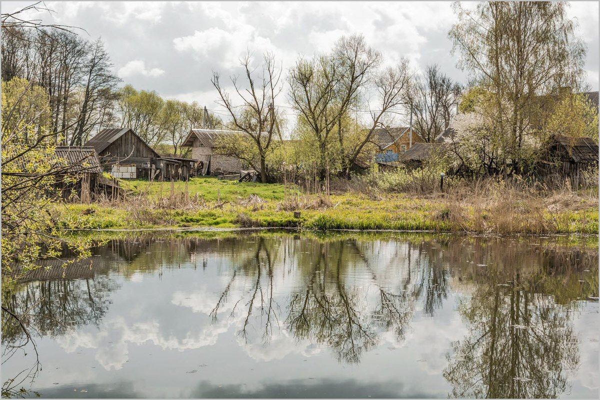 ранняя весна в деревне фото