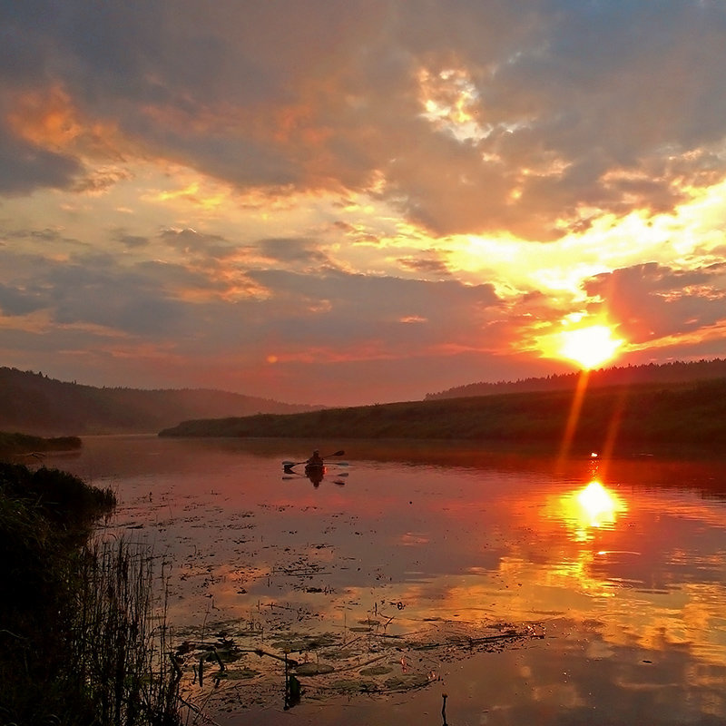 рассвет над водой картинки фото
