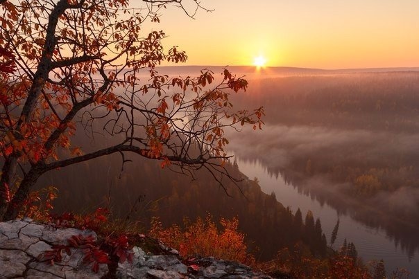 рассвет осенью картинки фото