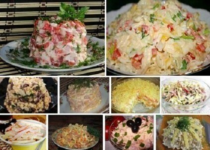 рецепты салатов фото