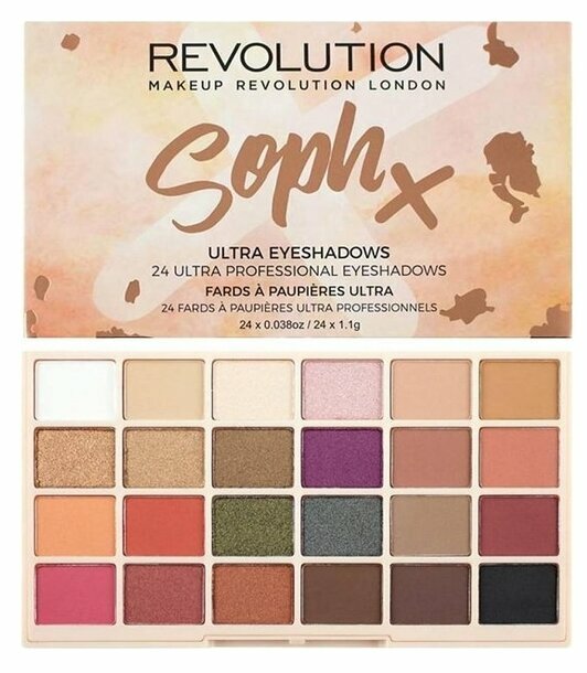 revolution makeup / палетка теней sophx ultra eyeshadows фото