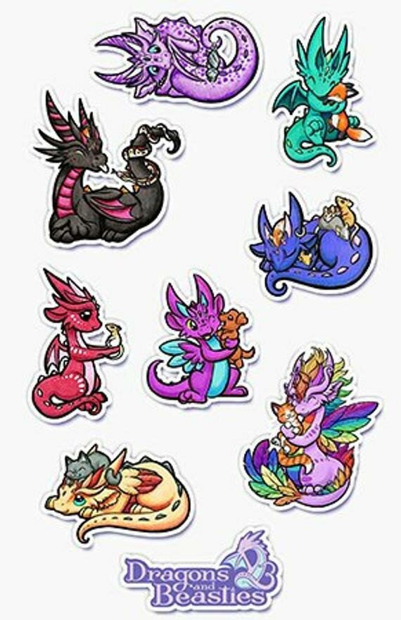 рисунки драконов dragons and beasties фото