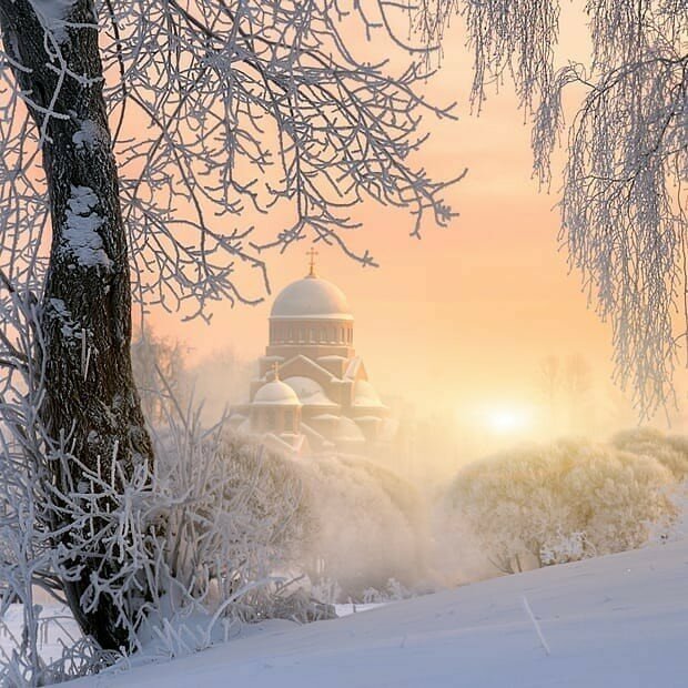 россия пейзаж зима фото