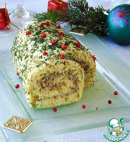 рожденственский рулет из курицы фото