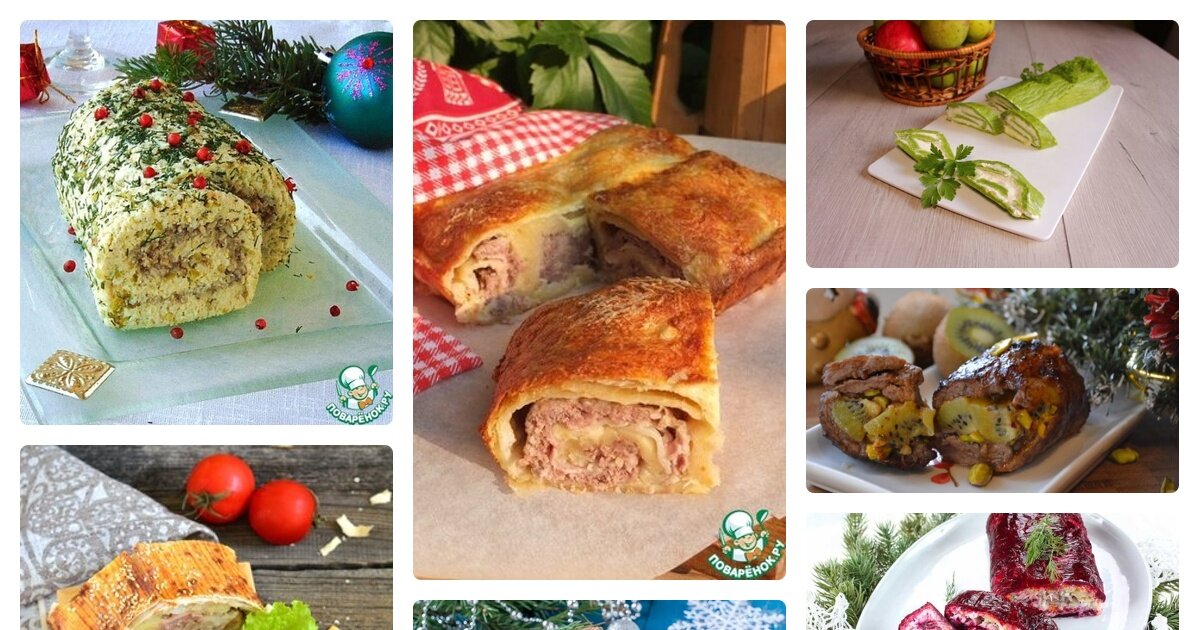 рулет с мясом в тесте фото