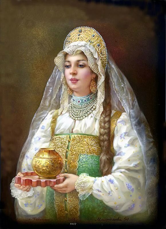 русские народные красавицы картины фото