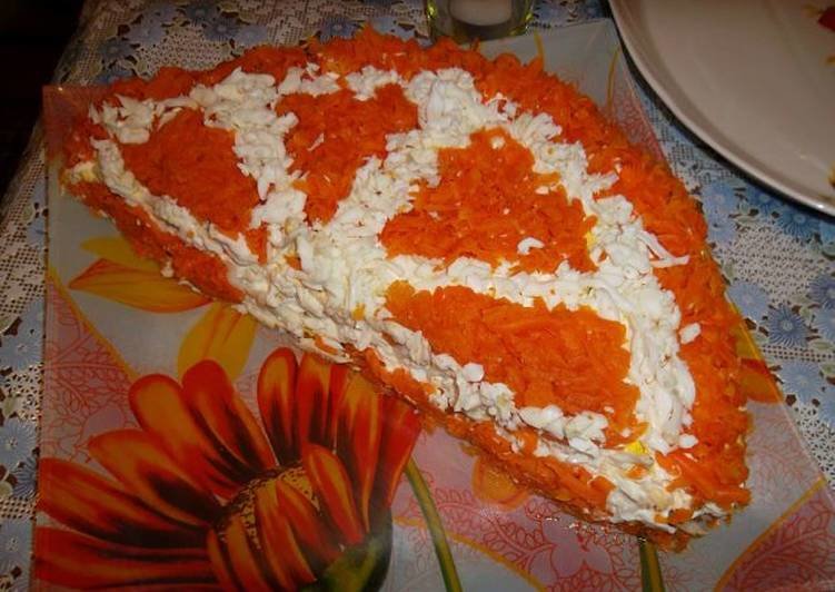 салат апельсиновая долька фото