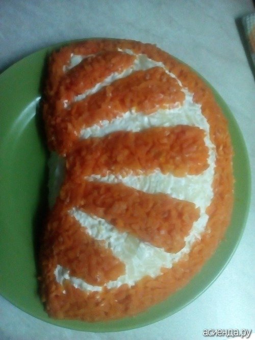 салат апельсиновая долька фото