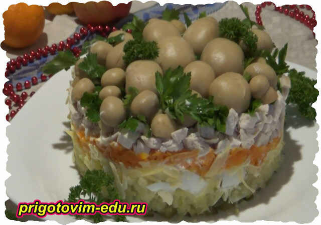 салат грибная поляна фото