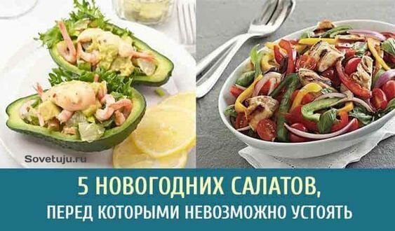 салат из авокадо фото