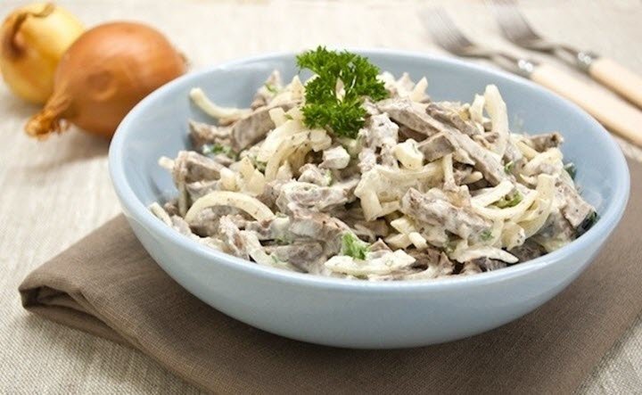 салат из говяжьего сердца фото