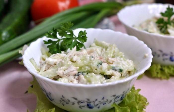 салат из курицы фото
