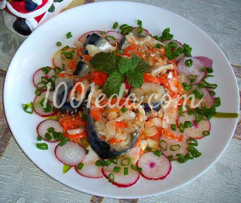 салат из морепродуктов фото