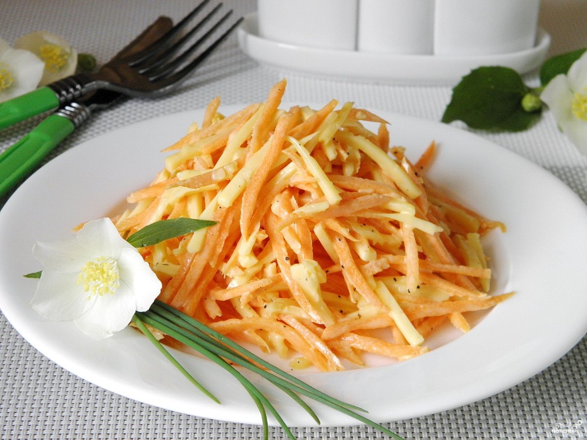 салат из моркови и сыра фото