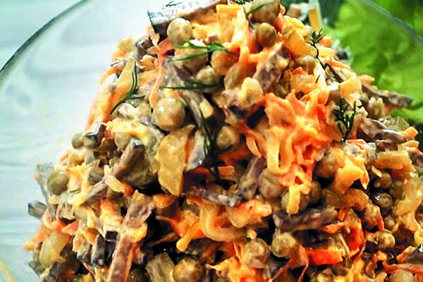 салат из печени фото