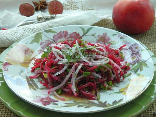 салат из свеклы фото