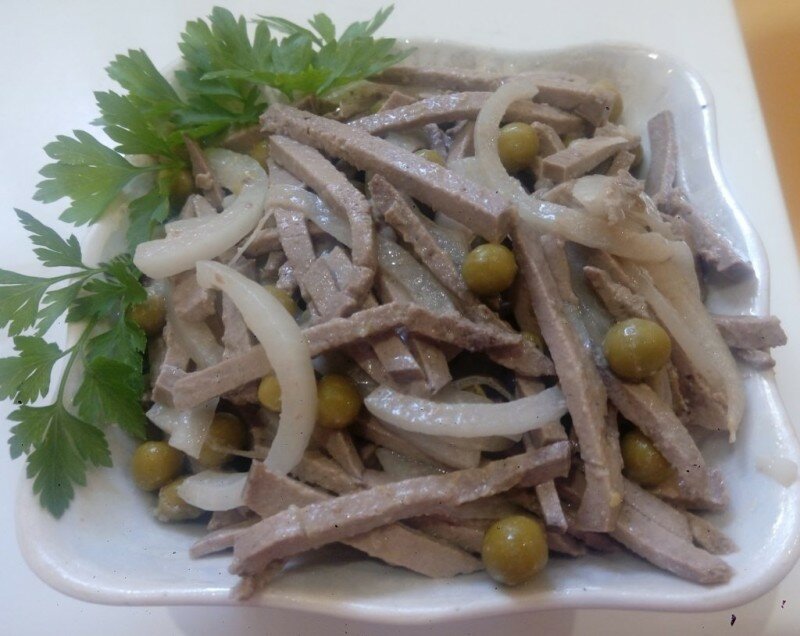 салат из свиного сердца фото