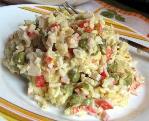 салат лаура с крабовыми палочками фото