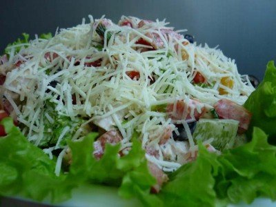 салат милан с курицей фото
