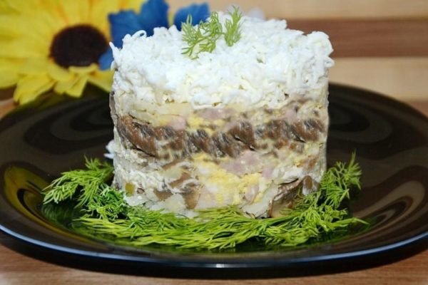 салат невеста фото