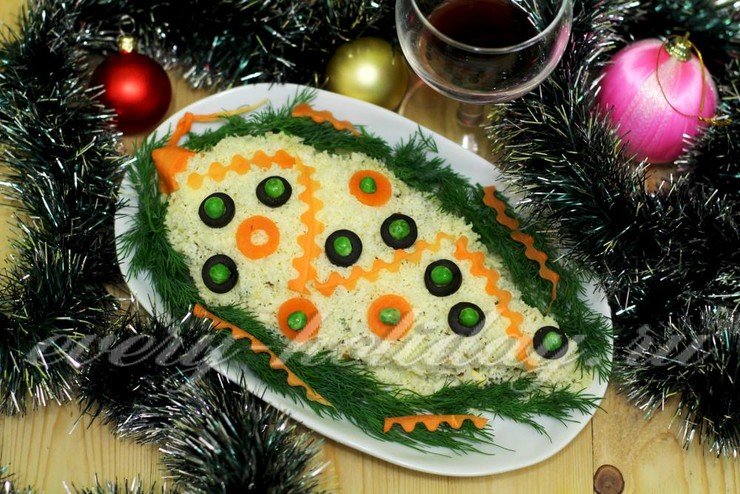 салат новогодняя игрушка фото