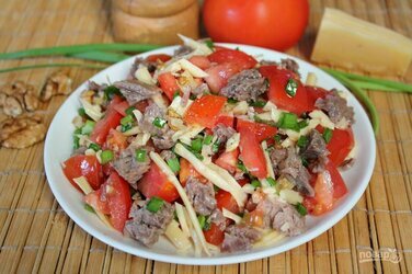 салат с говядиной фото