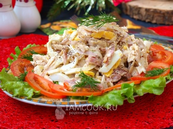 салат с говядиной и болгарским фото