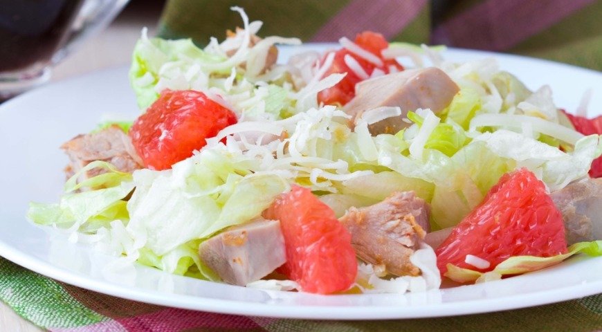 салат с грейпфрутом фото