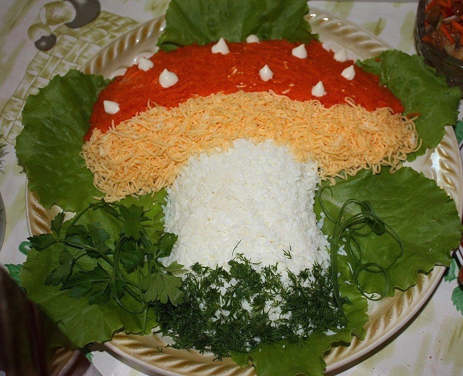 салат с грибами фото