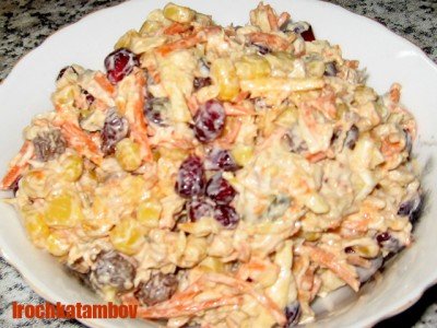 салат с корейской морковью и фасолью фото