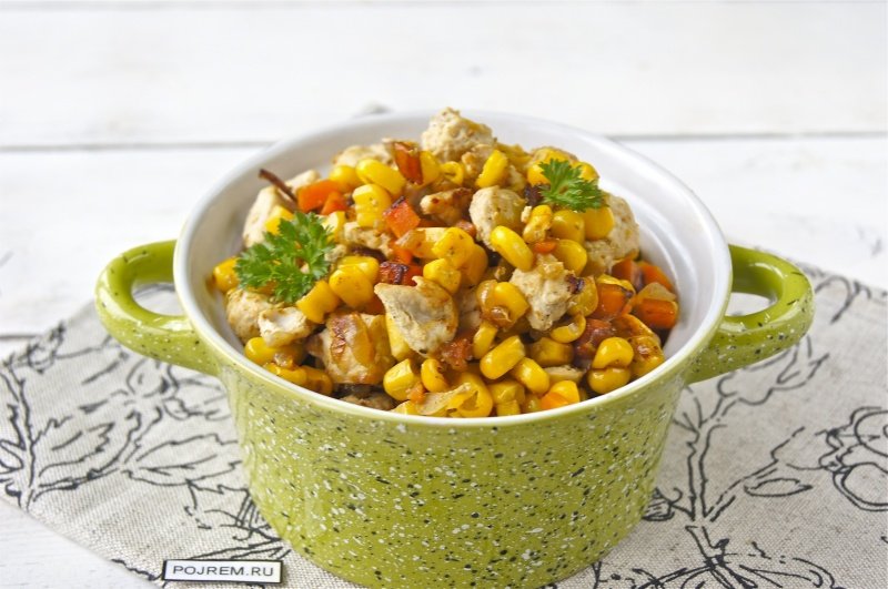 салат с кукурузой фото