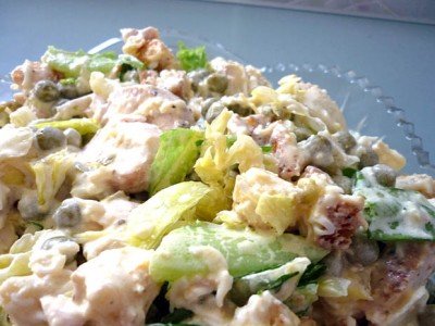 салат с курицей фото
