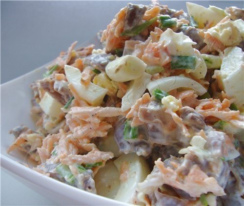 салат с курицей фото