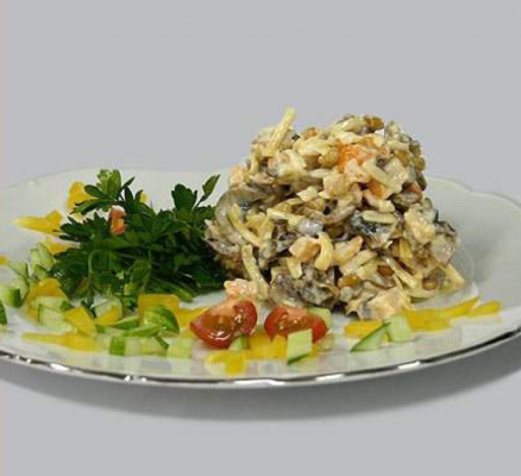 салат с курицей фото