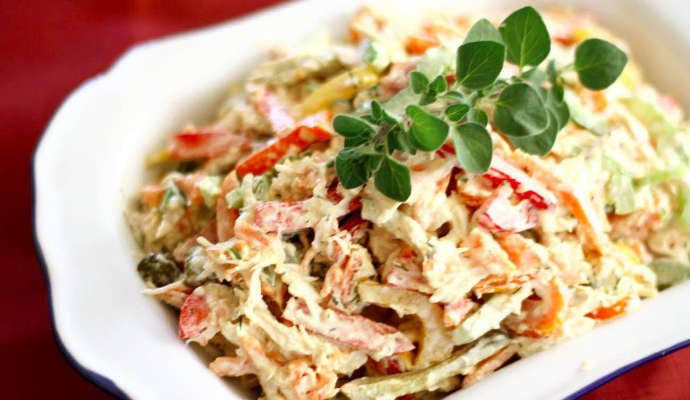 салат с курицей фото