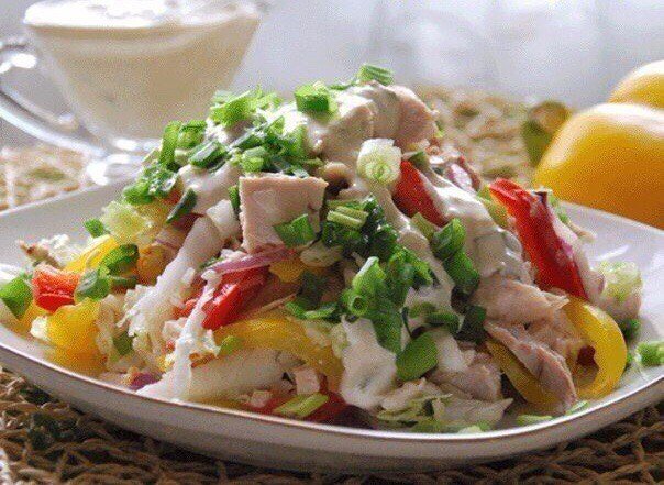 салат с курицей фото