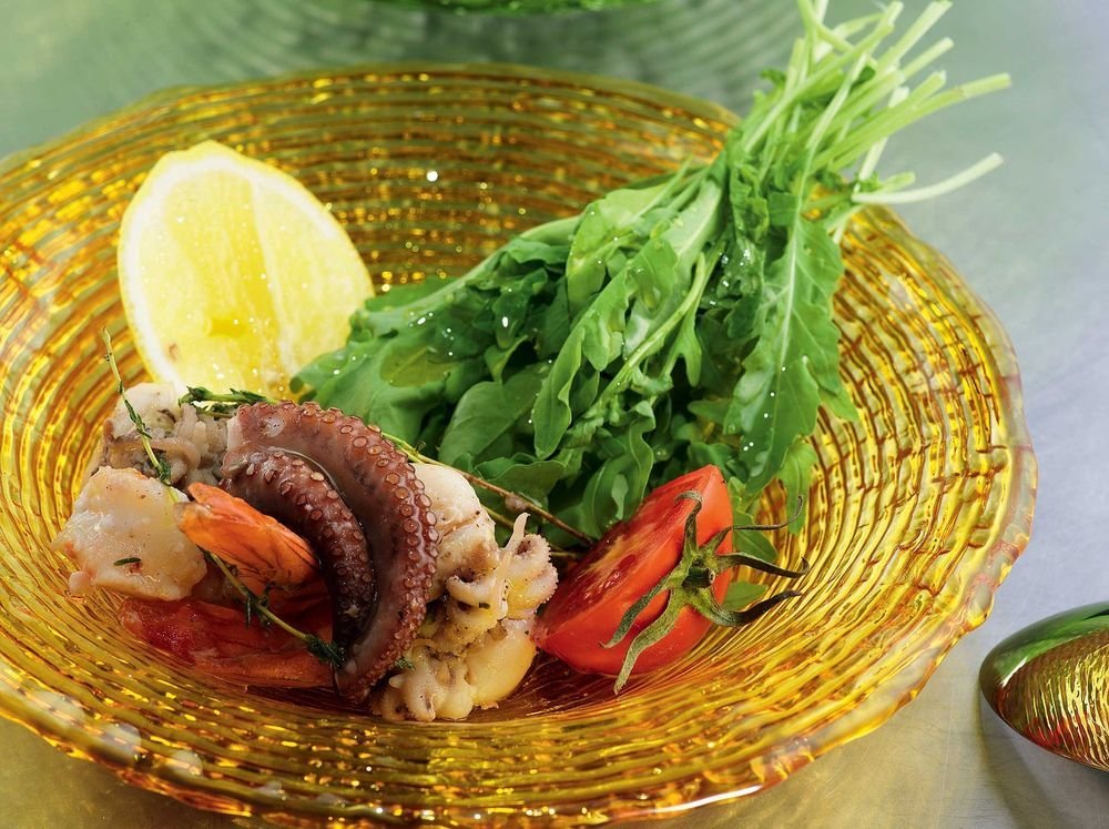 салат с морепродуктами фото