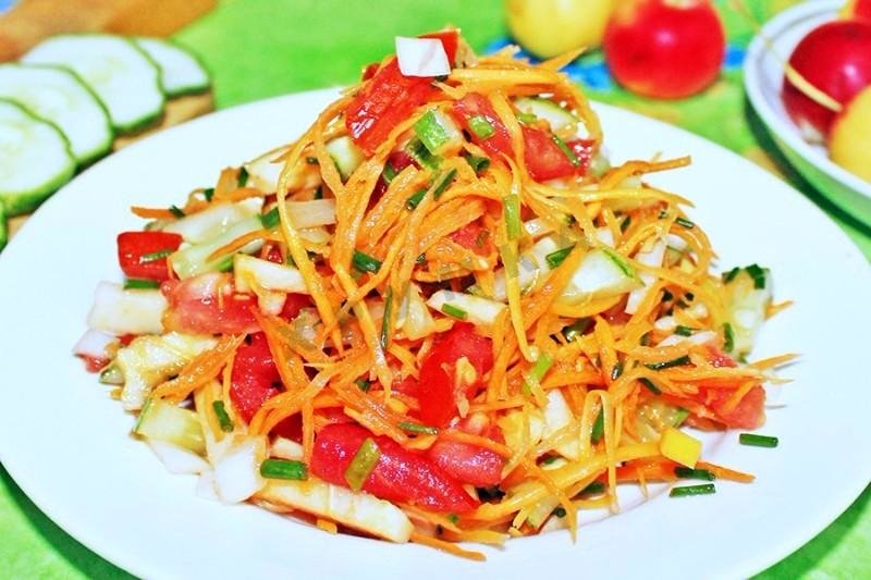 салат с морковкой фото