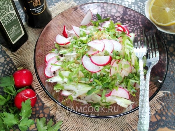 салат с редиской фото