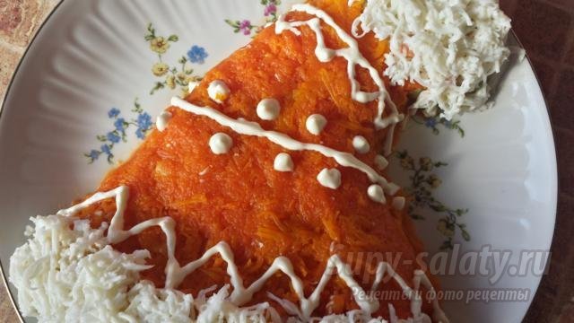 салат шапка деда мороза фото
