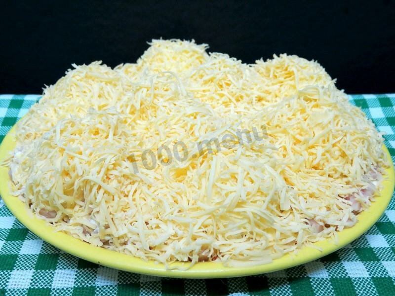 салат снежные сугробы с курицей фото