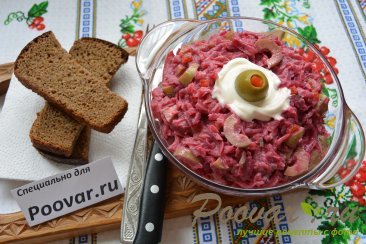 салат со свеклой фото